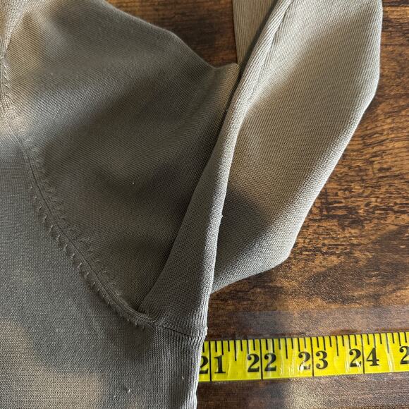 Pendleton Silk Nylon Mock Neck Top Sweater Large Tan Quiet Luxury Minimalist EUC - Picture 3 of 9